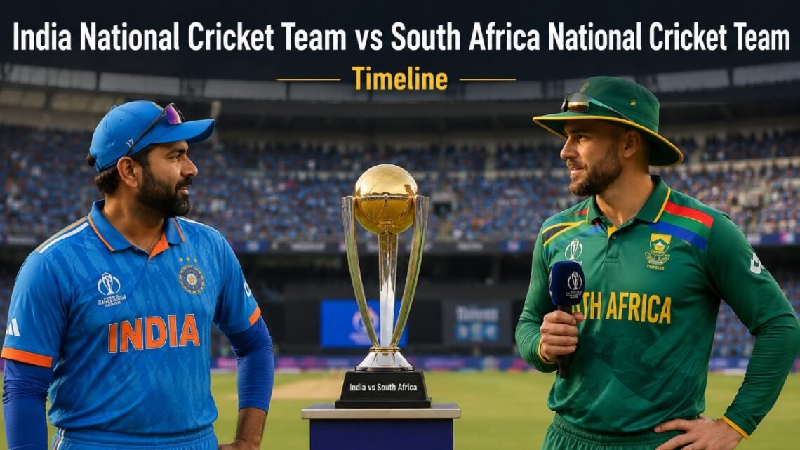 India National Cricket Team vs South Africa National Cricket Team Timeline