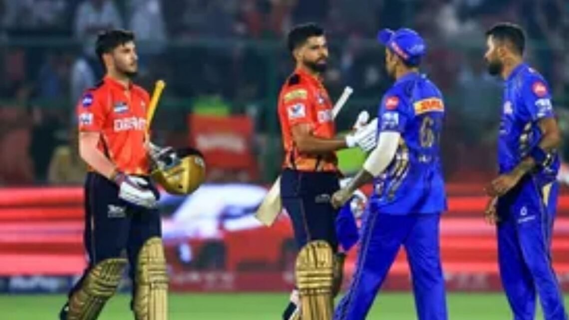 Mumbai Indians vs Punjab Kings Timeline